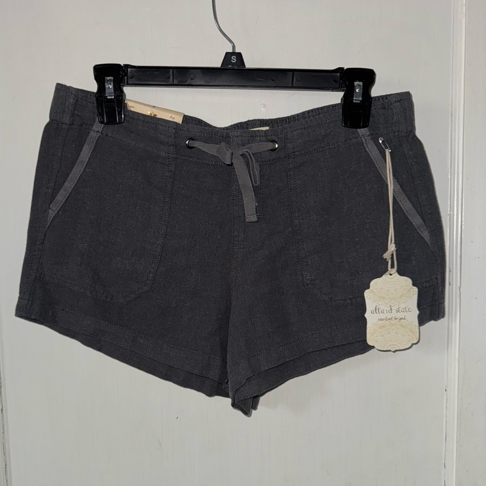 Altar’d State Women's linen blend Gray Shorts